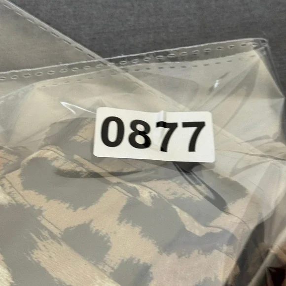 Banana Republic Dress Leopard Print Maxi Shirt Women 14 Classic Elegant Mobwife - Picture 11 of 12